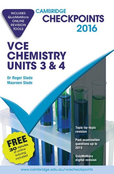 bokomslag Cambridge Checkpoints VCE Chemistry Units 3 and 4 2016 and Quiz Me More