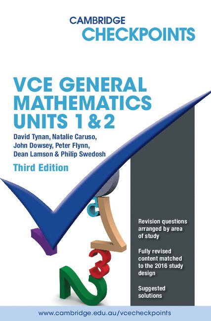 Cambridge Checkpoints VCE General Mathematics Units 1&2 1