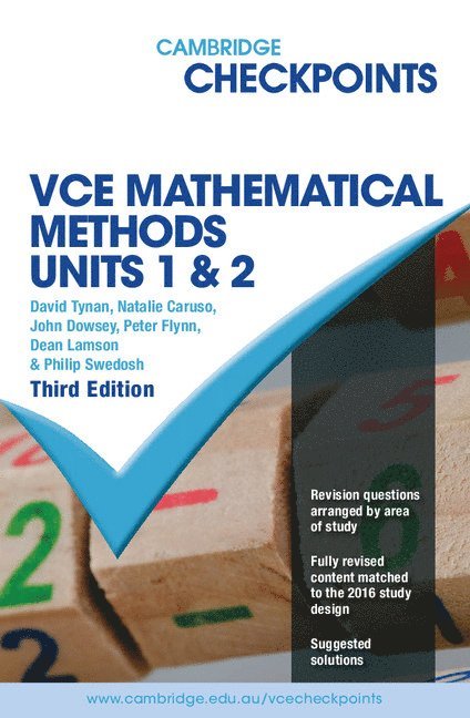 Cambridge Checkpoints VCE Mathematical Methods Units 1&2 1