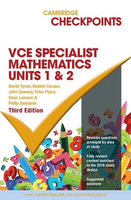 Cambridge Checkpoints VCE Specialist Maths Units 1&2 1