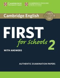 bokomslag Cambridge English First for Schools 2 Student's Book with answers