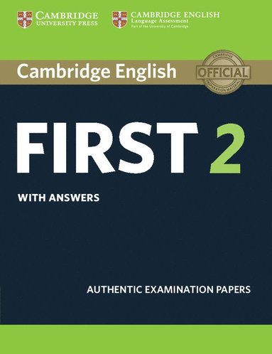 bokomslag Cambridge English First 2 Student's Book with answers