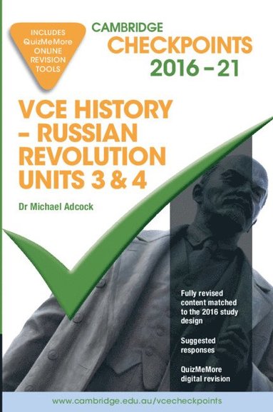 bokomslag Cambridge Checkpoints VCE Russian Revolution 2016-21 and QuizMeMore