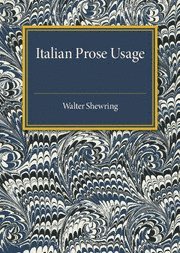 bokomslag Italian Prose Usage