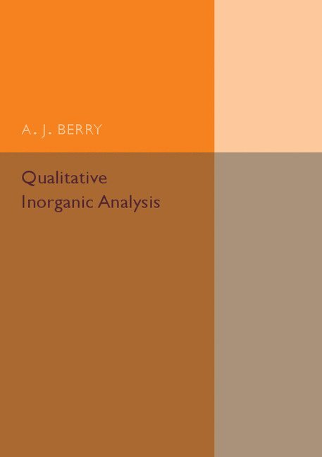 Qualitative Inorganic Analysis 1