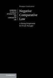 bokomslag Negative Comparative Law