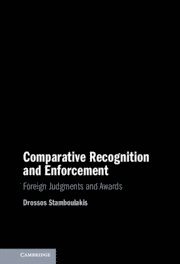 bokomslag Comparative Recognition and Enforcement