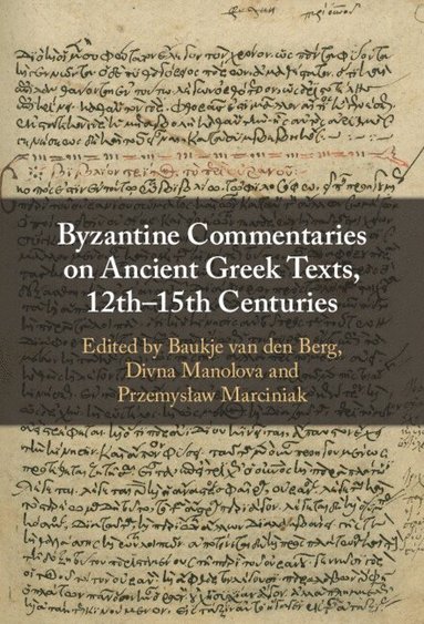 bokomslag Byzantine Commentaries on Ancient Greek Texts, 12th-15th Centuries