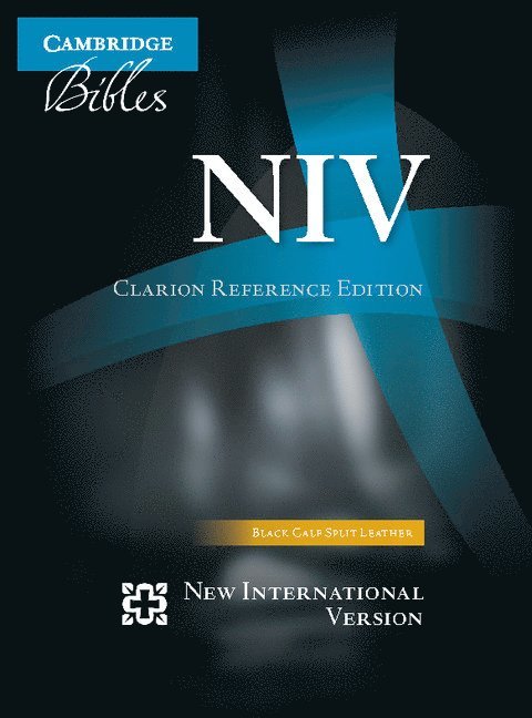 NIV Clarion Reference Bible, Black Calf Split Leather, NI484:X 1