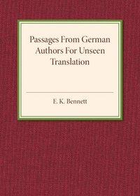bokomslag Passages from German Authors for Unseen Translation