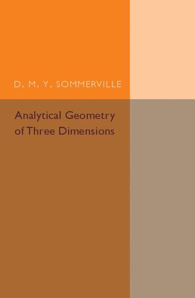 bokomslag Analytical Geometry of Three Dimensions