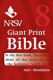bokomslag NRSV Giant Print Bible: Volume 8, Acts to Revelation