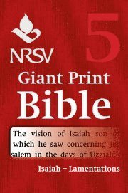 bokomslag NRSV Giant Print Bible: Volume 5, Isaiah - Lamentations
