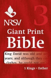 bokomslag NRSV Giant Print Bible: Volume 3, 1 Kings - Esther