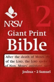 bokomslag NRSV Giant Print Bible: Volume 2, Joshua - 2 Samuel