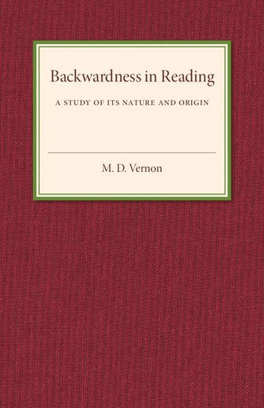 bokomslag Backwardness in Reading