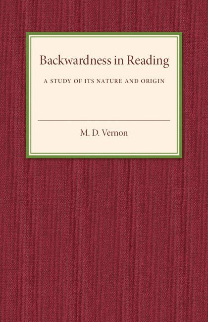 Backwardness in Reading 1