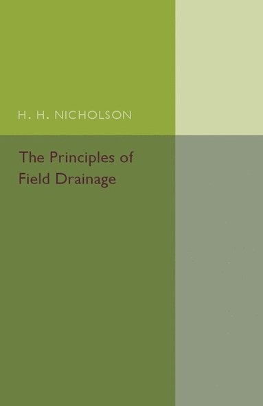 bokomslag Principles of Field Drainage