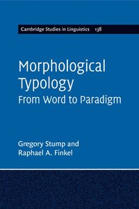 bokomslag Morphological Typology
