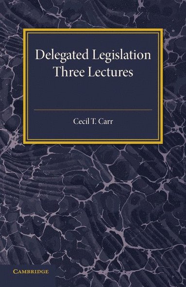 bokomslag Delegated Legislation