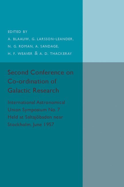 Second Conference on Co-ordination of Galactic Research 1