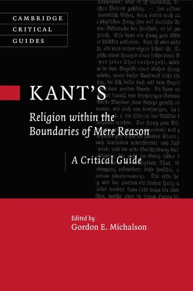 bokomslag Kant's Religion within the Boundaries of Mere Reason