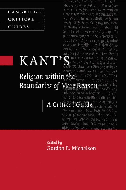 Kant's Religion within the Boundaries of Mere Reason 1