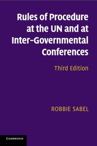 bokomslag Rules of Procedure at the UN and at Inter-Governmental Conferences