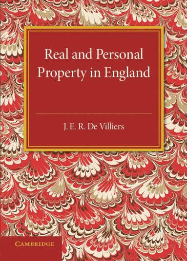 bokomslag The History of the Legislation Concerning Real and Personal Property in England