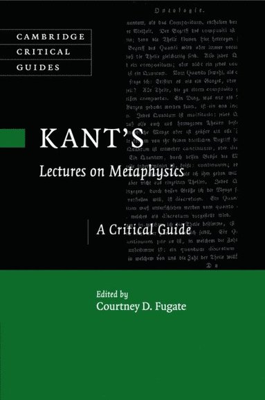 bokomslag Kant's Lectures on Metaphysics