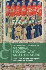 bokomslag The Cambridge Companion to Medieval English Law and Literature