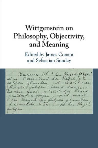 James Conant, Sebastian Sunday - Wittgenstein on Philosophy, Objectivity, and Meaning, Häftad