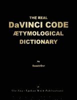 bokomslag THE REAL DaVINCI CODE ETYMOLOGICAL DICTIONARY [Colour Format]