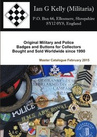 bokomslag Ian Kelly Militaria Master Catalogue February 2015