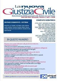 bokomslag La Nuova Giustizia Civile (NUM 1/ Anno 2015)