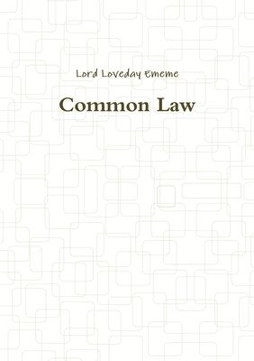 bokomslag Common Law