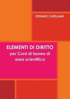 bokomslag Elementi Di Diritto Per Corsi Di Laurea Di Area Scientifica