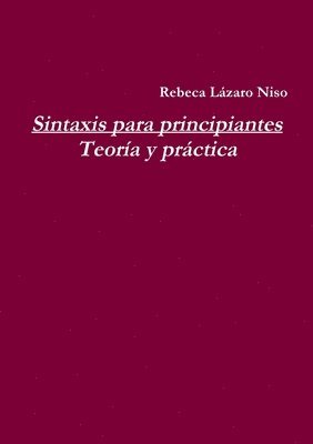 bokomslag Sintaxis para principiantes