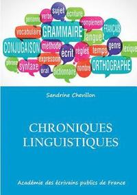 bokomslag Chroniques linguistiques