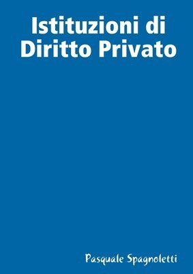 bokomslag Istituzioni di Diritto Privato