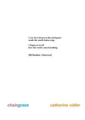 Catherine Vidler, catherine vidler - Chaingrass, Häftad
