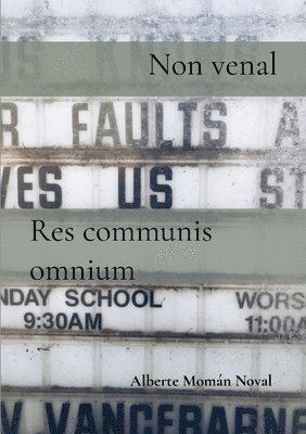 Non venal / Res communis omnium 1