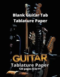 bokomslag Blank Guitar Tab Tablature Paper