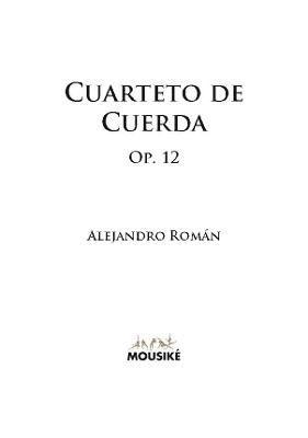 bokomslag Cuarteto De Cuerda, Op. 12