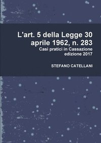 bokomslag L'Art. 5 Della Legge 30 Aprile 1962, n. 283