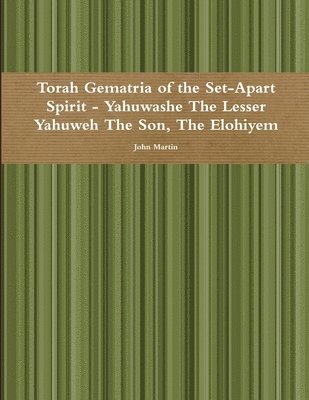 bokomslag Torah Gematria of the Set-Apart Spirit - Yahuwashe the Lesser Yahuweh the Son, the Elohiyem