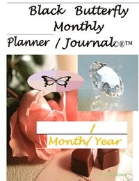 bokomslag Black Butterfly Monthly Planner Journal