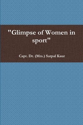 bokomslag "Glimpse of Women in sport"