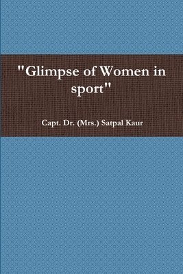 bokomslag &quot;Glimpse of Women in sport&quot;