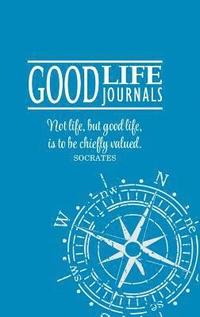 bokomslag Good Life Journal Hardcover Blue w/ Compass Design